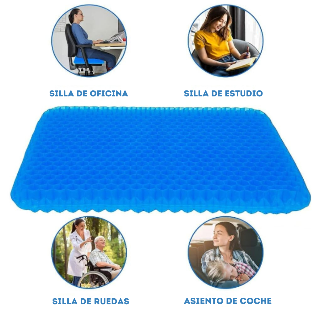 COJIN ASIENTO DE GEL ERGONÓMICO  COMFORT PRO