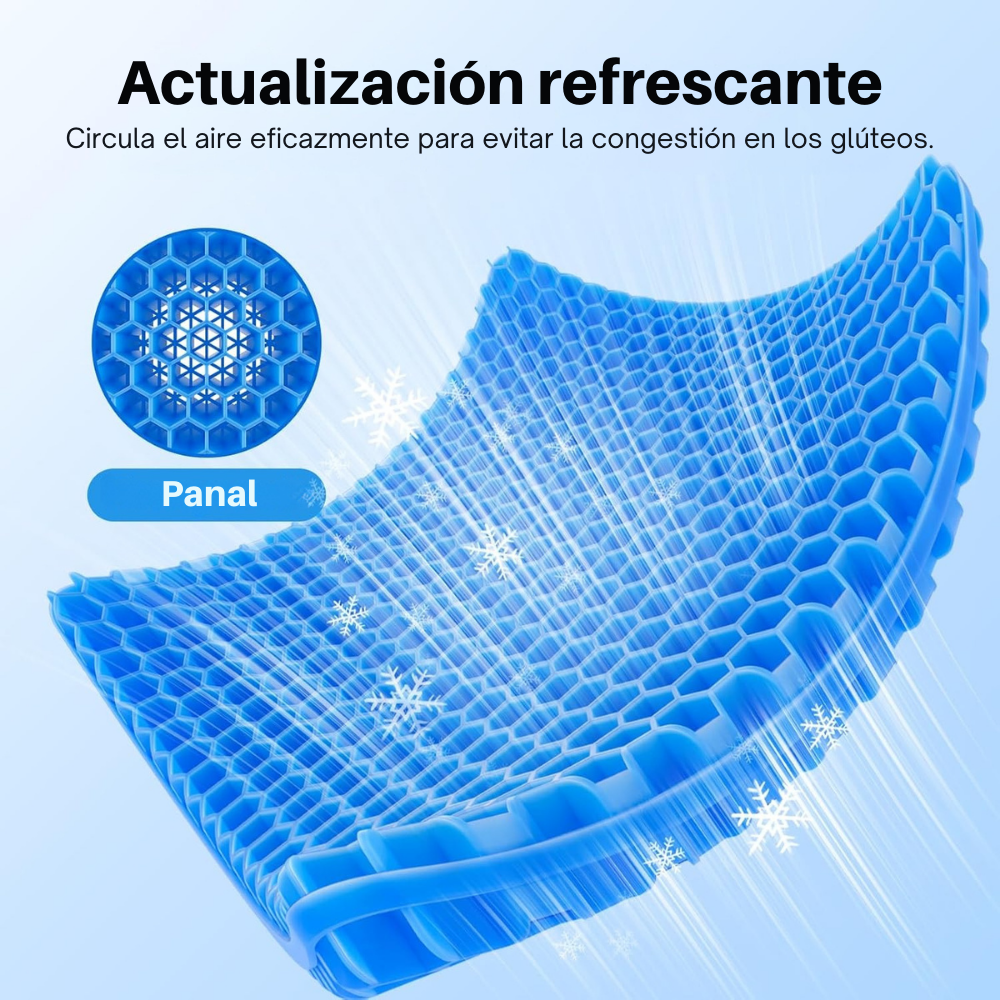 COJIN ASIENTO DE GEL ERGONÓMICO  COMFORT PRO