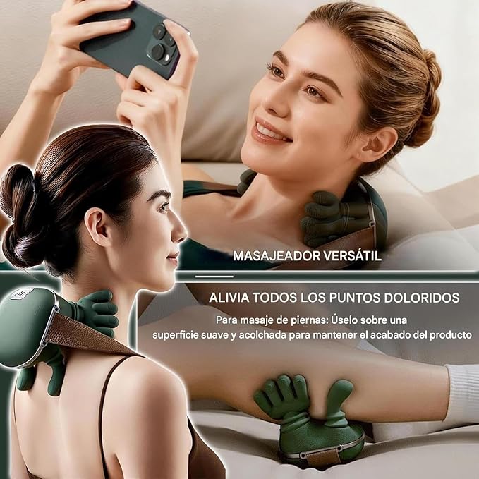 Masajeador Eléctrico Con Dedos Portátil
