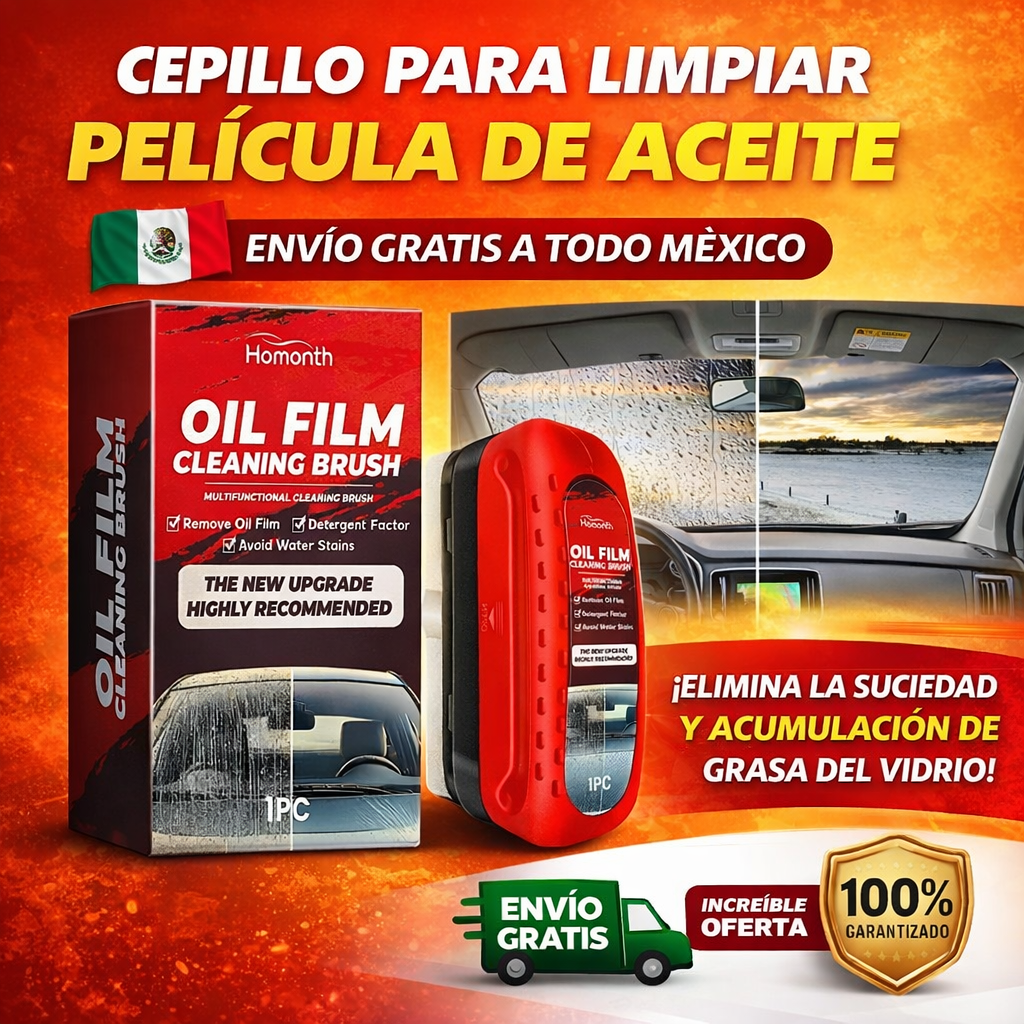 Limpiador de Aceite Pulidor Para Vidrio