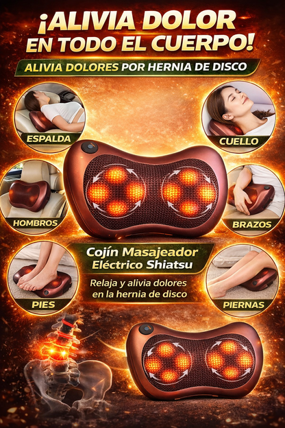 Cojín Masajeador Relax Pro con Rotación Dual