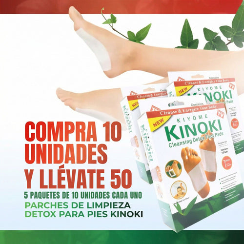 PARCHES DETOX PARA PIE KINOKI X50